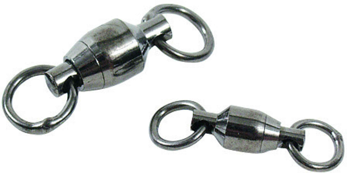 Spro ball bearing swivel with welded rings NS Black size 5 for reduced line twist and lure handling