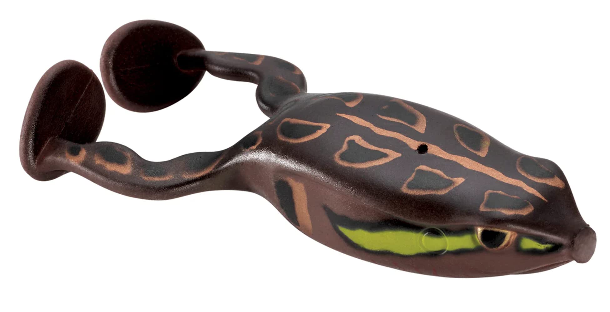 Spro Flappin Frog 65 Natural Red action shot showing surface movement that attracts bites