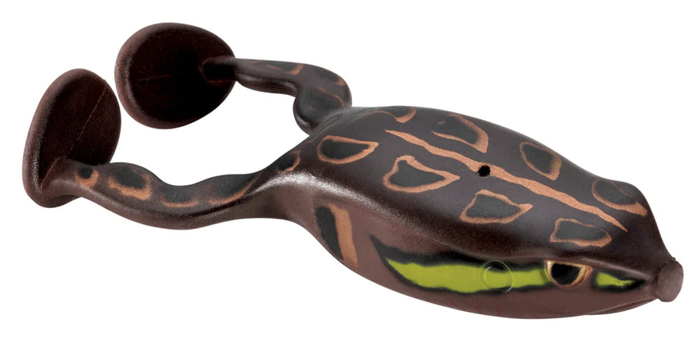 Spro Flappin Frog 65 Natural Red action shot showing surface movement that attracts bites