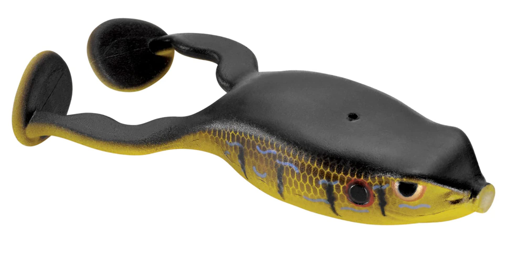 SPRO Flappin Frog 65 red ear close-up highlighting vivid color and lure appeal
