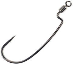 Spro Gamakatsu Worm 34R Hydroll 3pk hook close-up showing integrated swivel for snag-free bait retrieval.