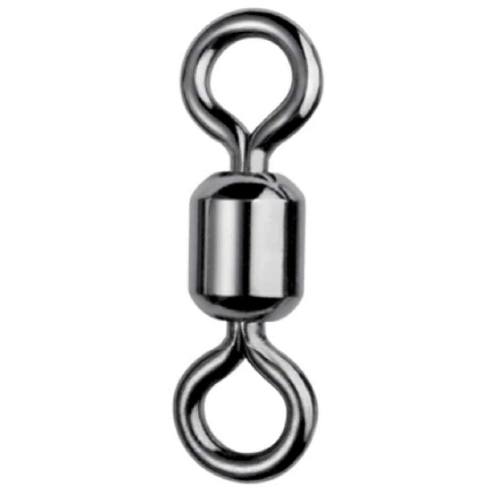 Spro Power Swivel in black, 130-pound capacity, reduces line twist for trolling and casting.
