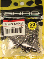 Spro Power Swivel Black, size 6, 80lb capacity for reliable line management