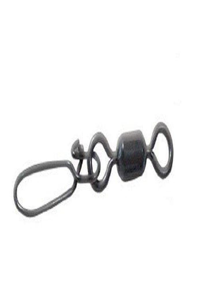Spro Power Swivel with Hyper Snap Pack of 5, black finish, reduces line twist during trolling.