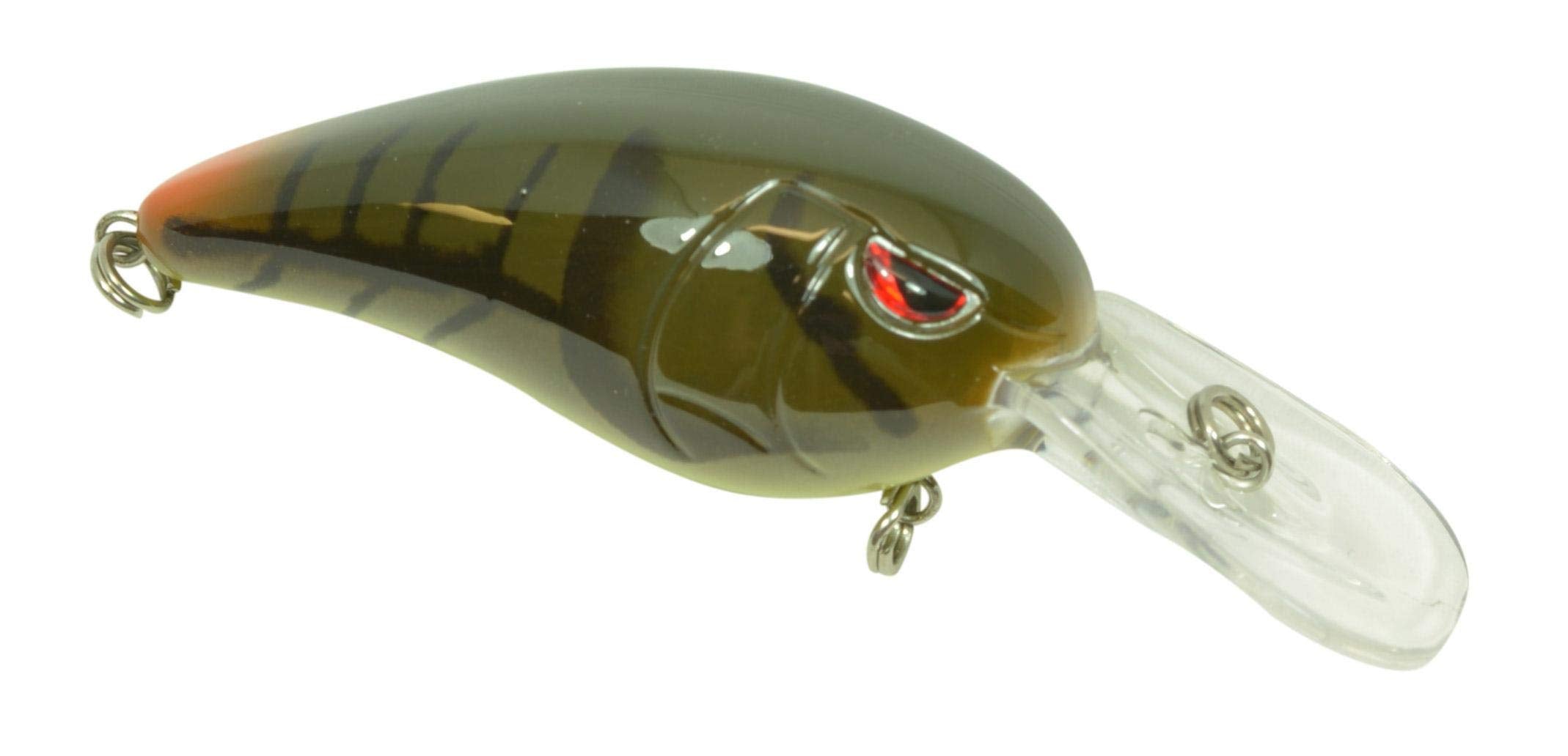Spro Rkcrawler 50 Phantom Green front view showing wide-wobble action for aggressive strikes