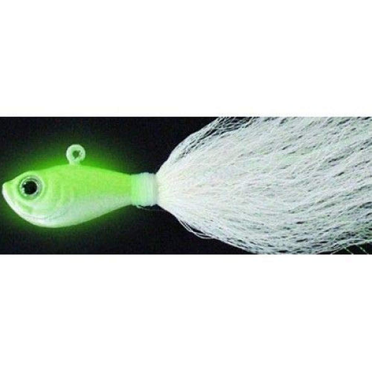 SPRO SBTJGL-8 bucktail jig glow 8 oz for saltwater casting and trolling