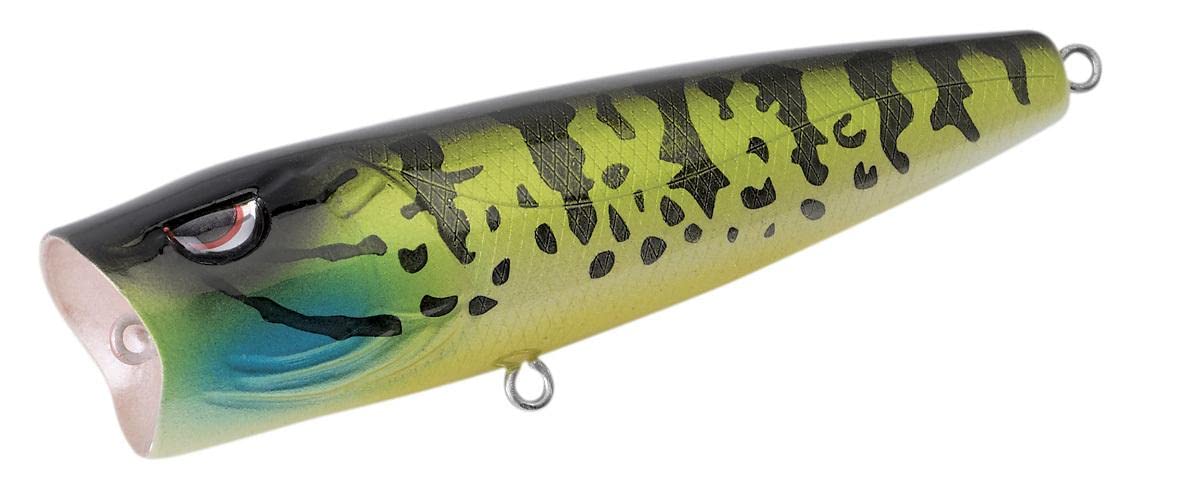 SPRO SEPP80PPS E Pop 80 Pumpkinseed lure in flight for freshwater fishing