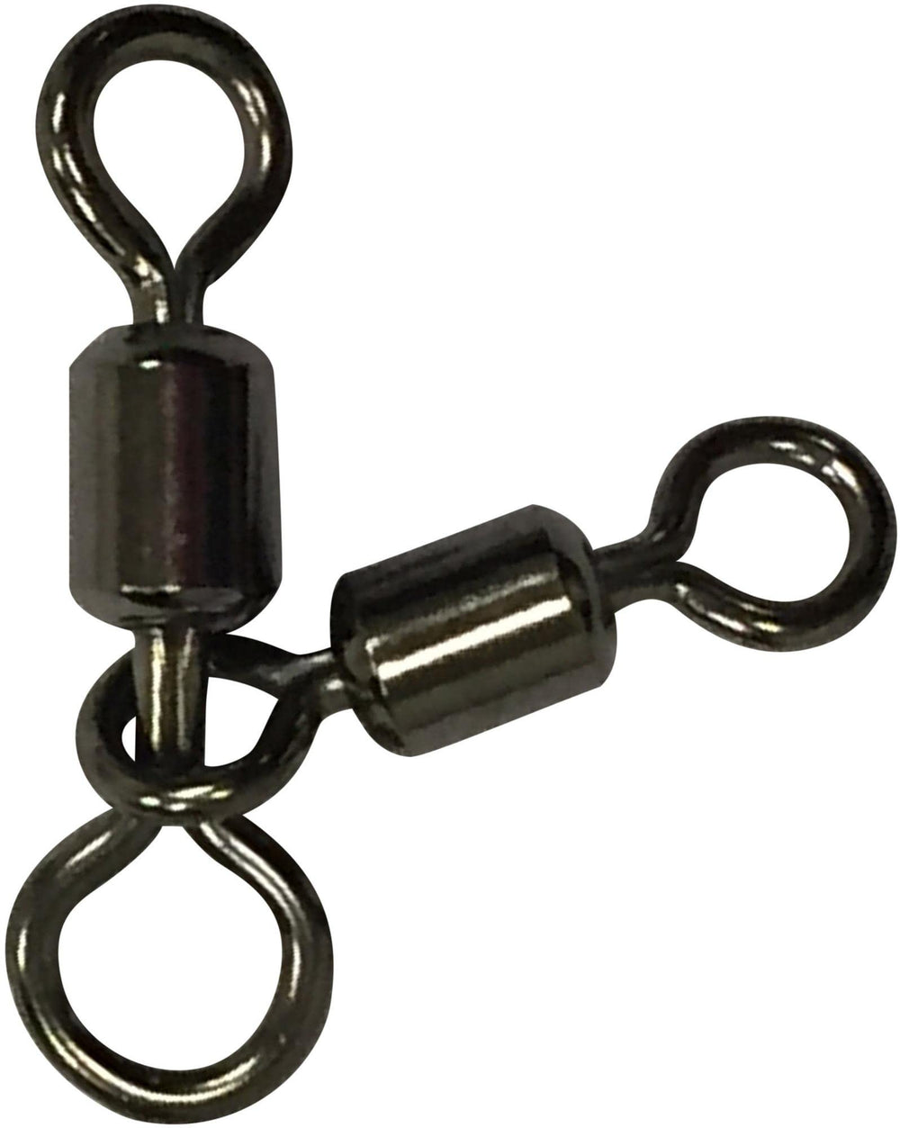 Spro SPSCB-03-6 power swivels combo in black, showcasing robust snaps and swivels.