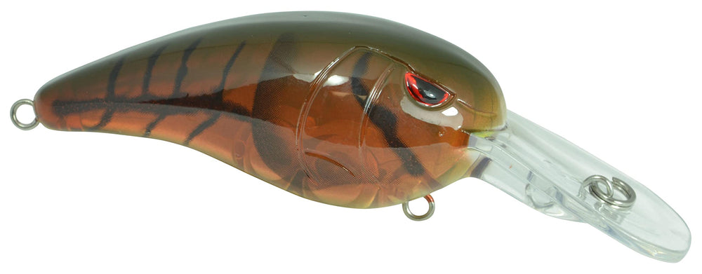 Spro SRCMD55PBR crankbait close-up highlighting treble hooks and rattle chamber