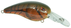 Spro SRCMD55PBR crankbait close-up highlighting treble hooks and rattle chamber