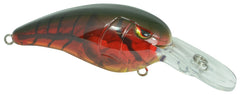 Close-up of sharp treble hooks on the Spro RKCrawler 55 Red Craw for quick hook penetration