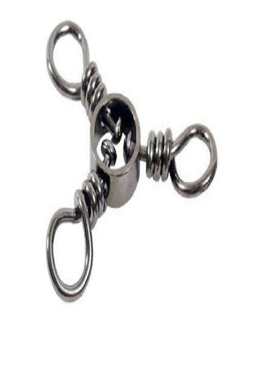 Spro three-way swivel in black with 5-pack for versatile multi-line rigs