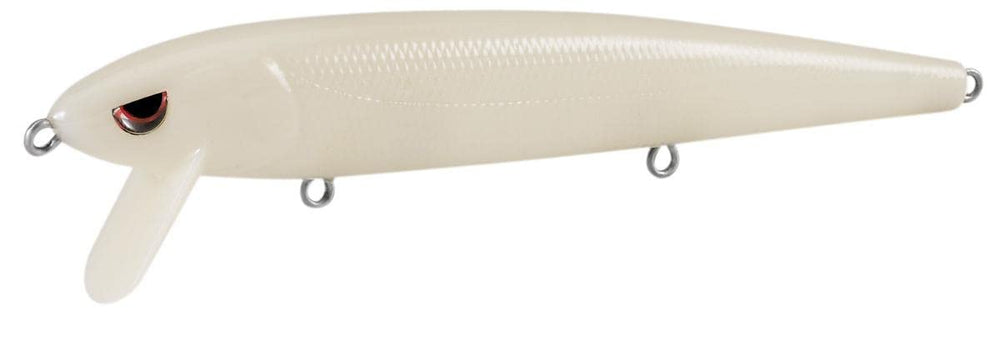 Spro Zero Minnow 130 Chrome Olive wake bait luring bass in shallow water.