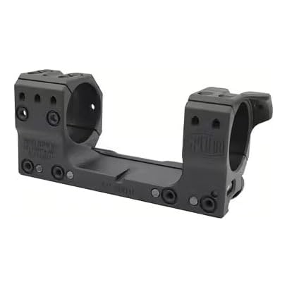 Spuhr steel side clamp mount for 34mm tubes ensures stable alignment for precision shooting.