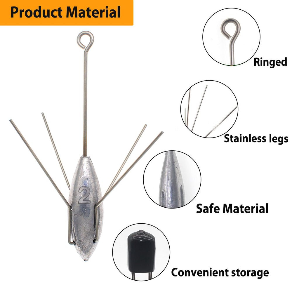 Sputnik lead fishing sinkers 4oz – 5 pieces