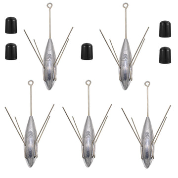 Five-piece Sputnik Sinker weights set from 2 oz to 5 oz