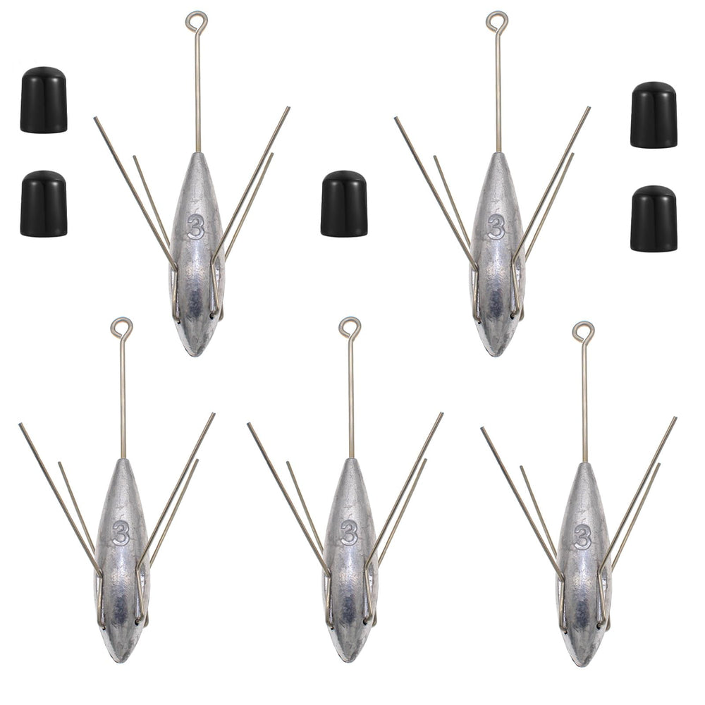 Five-piece Sputnik Sinker weights set from 2 oz to 5 oz