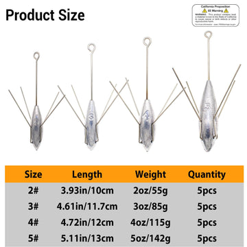 Sputnik Sinker weights collection image showing all pieces