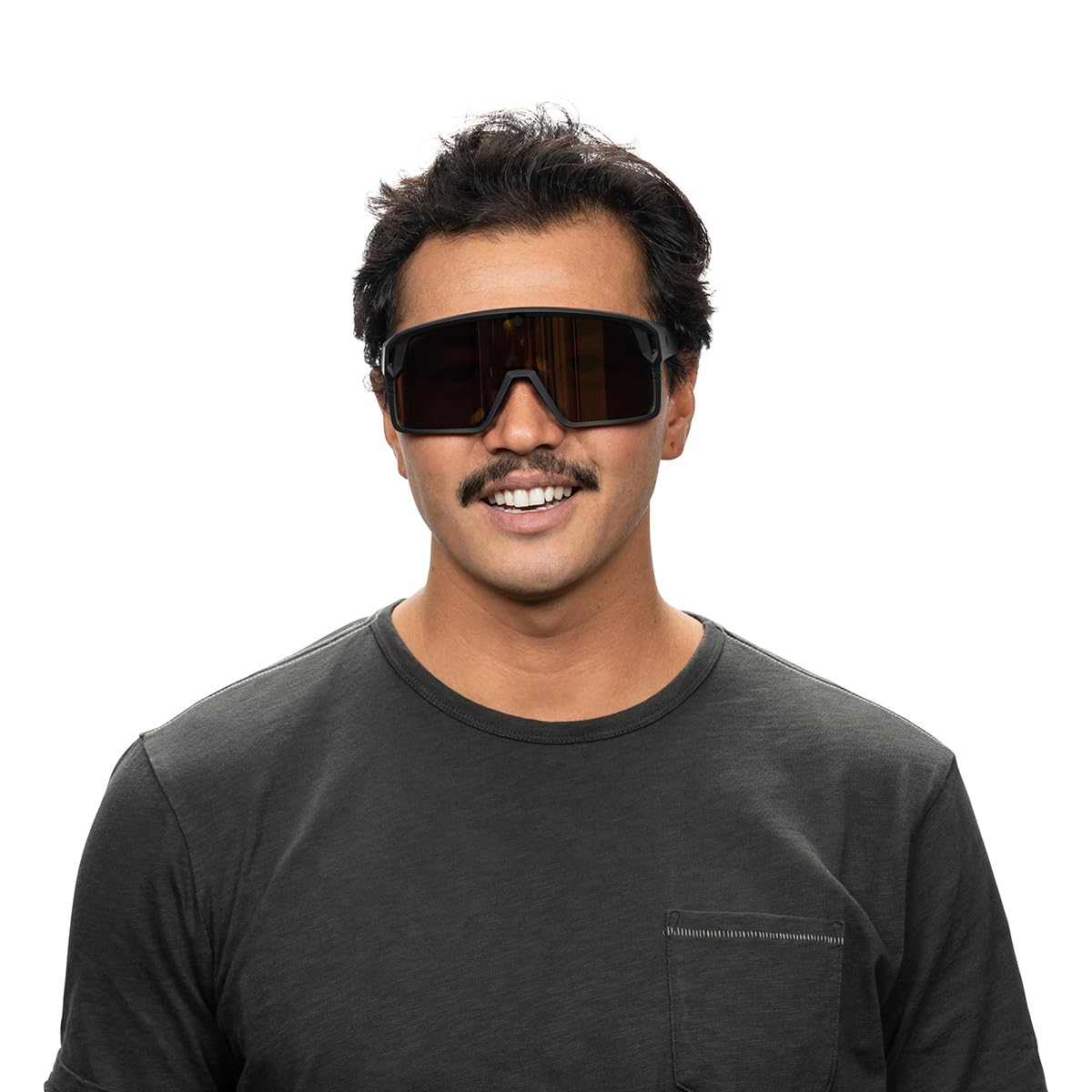 Spy Optic Monolith Grilamid frame is lightweight and flexible for daily use.