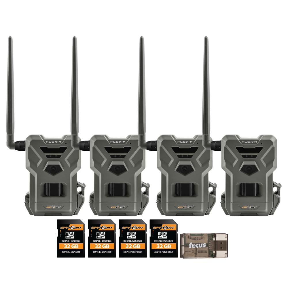 SPYPOINT Flex M twin-pack camera front-angle for quick field captures
