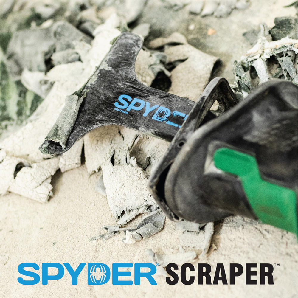Spyder 2-inch scraper blade tackles linoleum removal with steady precision