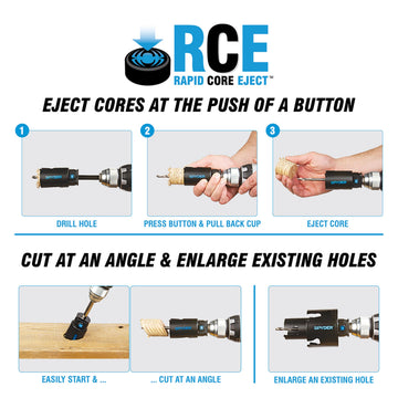 Spyder 6-3/8-inch bi-metal hole saw with variable tooth pitch handles thick cuts