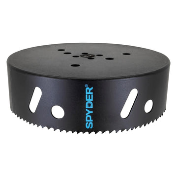 Spyder bimetal hole saw 6-5/8 inch diameter delivers smooth steel cuts