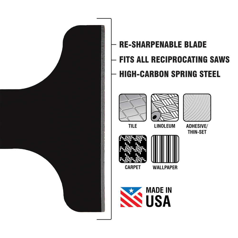 Spyder scraper blade attachment fits reciprocating saws for versatile scraping tasks