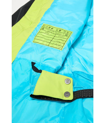 Spyder Slash Jacket big kid lime hood down highlights versatile warmth and wind protection