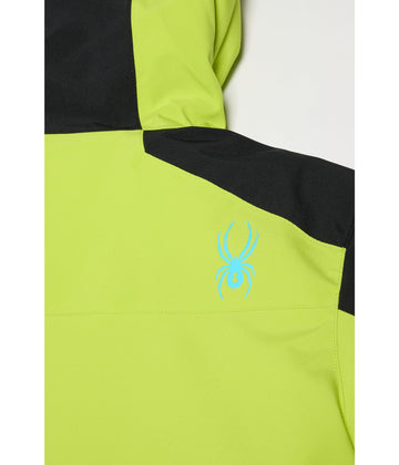 Spyder Slash Jacket big kid lime insulation details reveal 120g EXO THERMO warmth