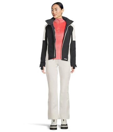 Spyder Shimmer Bug wearer's silhouette in Coral Haze suggests versatile snug fit