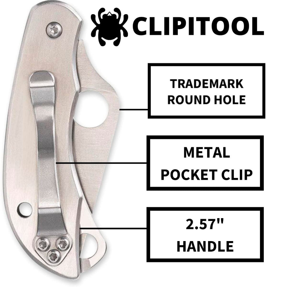 Spyderco ClipiTool 2.02 inch blade suited for everyday tasks