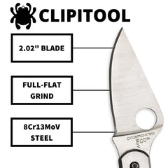 Spyderco ClipiTool slip joint mechanism in action