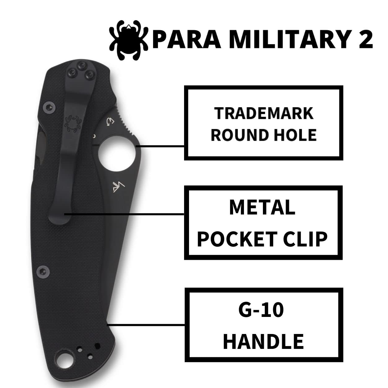 Compression Lock mechanism with 4-position pocket clip