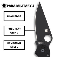 G-10 handle in black on Para Military 2