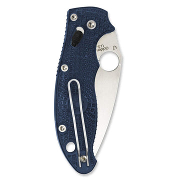 Spyderco Manix 2 folding knife plain edge ready for clean slicing.