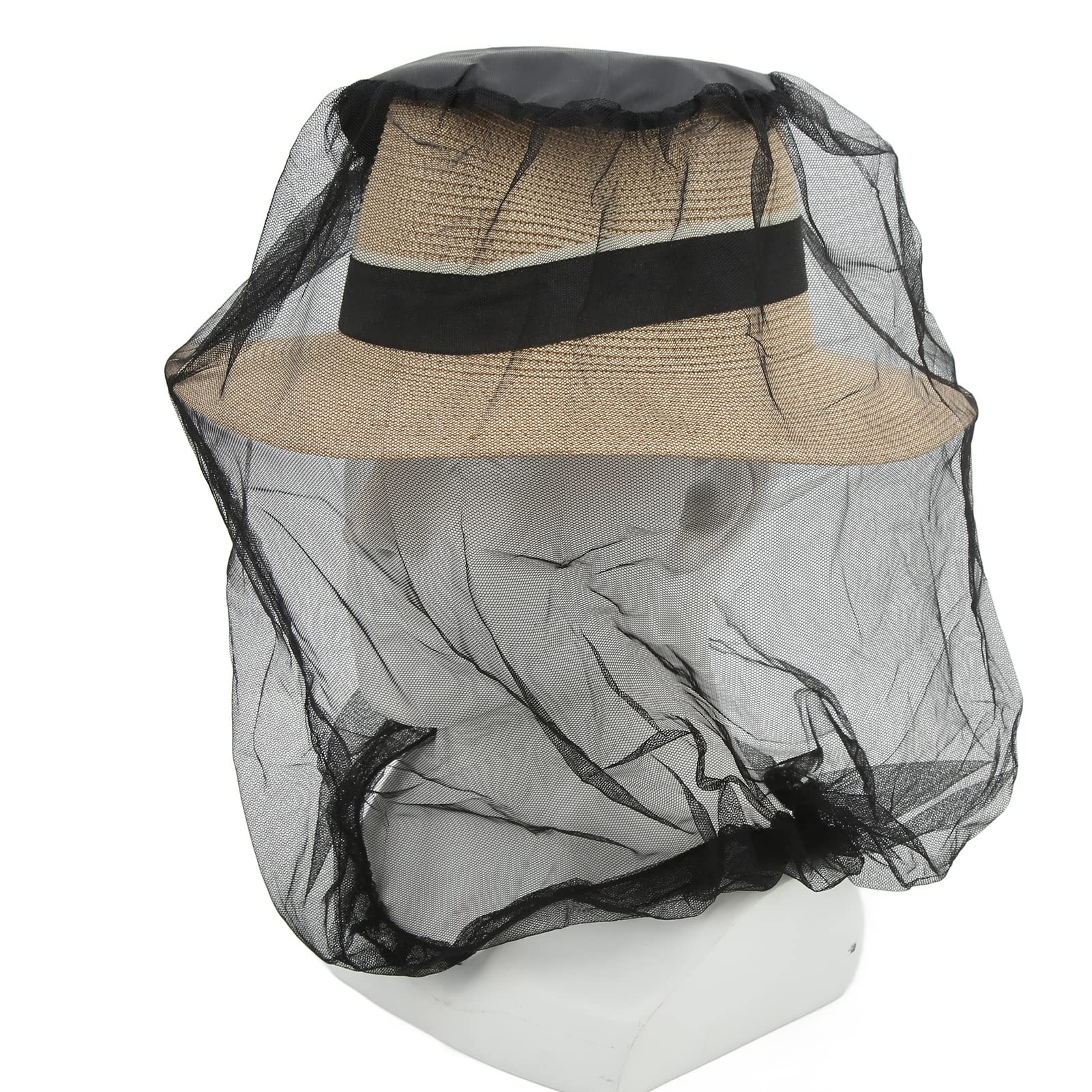 SPYMINNPOO mesh net face-neck cover shields skin from bugs.