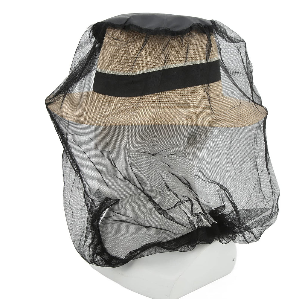 SPYMINNPOO mesh net face-neck cover shields skin from bugs.
