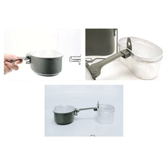 SPYMINNPOO Mess Kit anti-slip handle for secure, comfortable carrying.