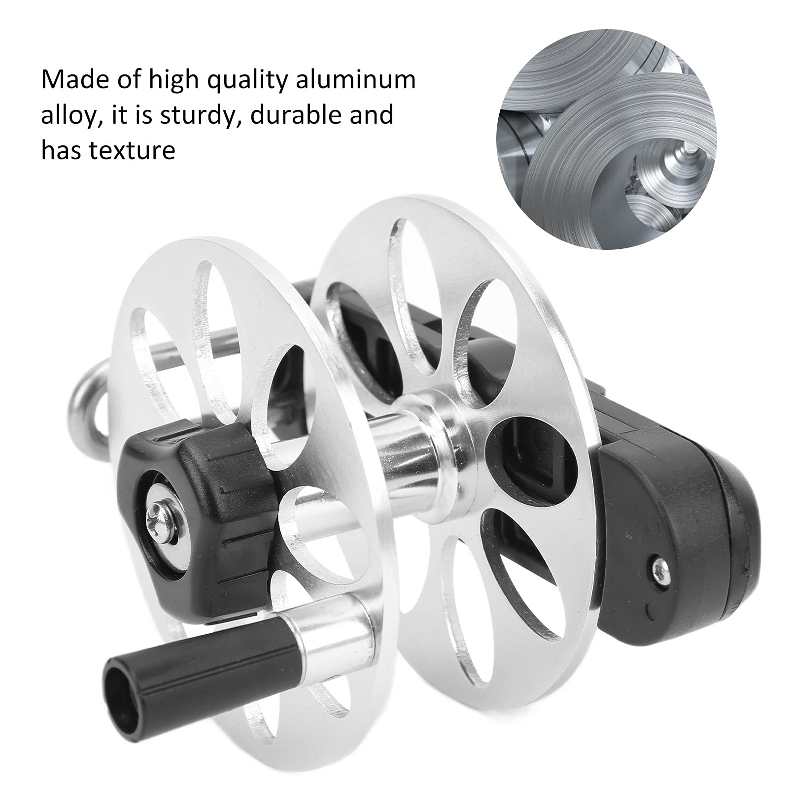 SPYMINNPOO speargun reel with wire loop enables smooth line release and retrieval