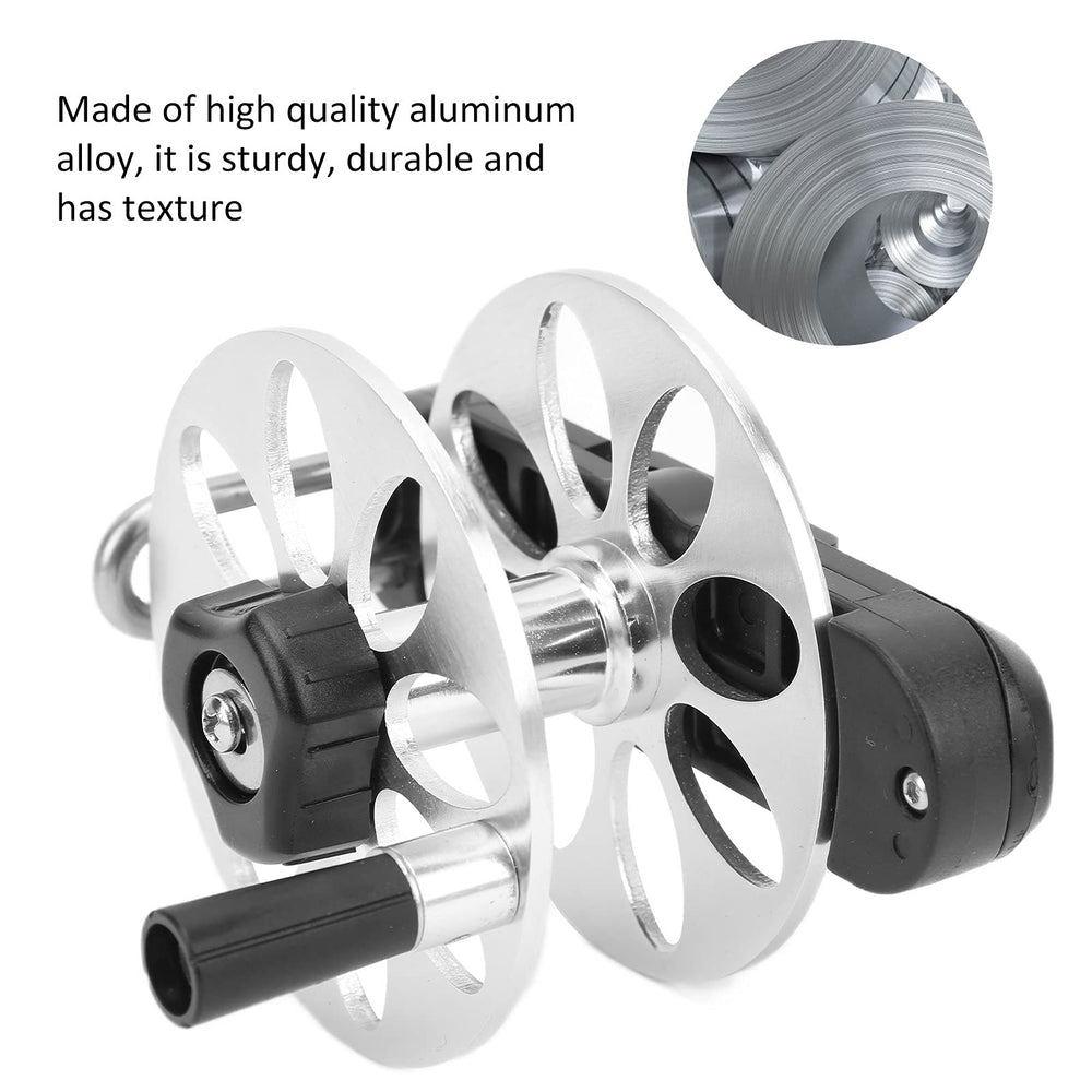 SPYMINNPOO speargun reel with wire loop enables smooth line release and retrieval