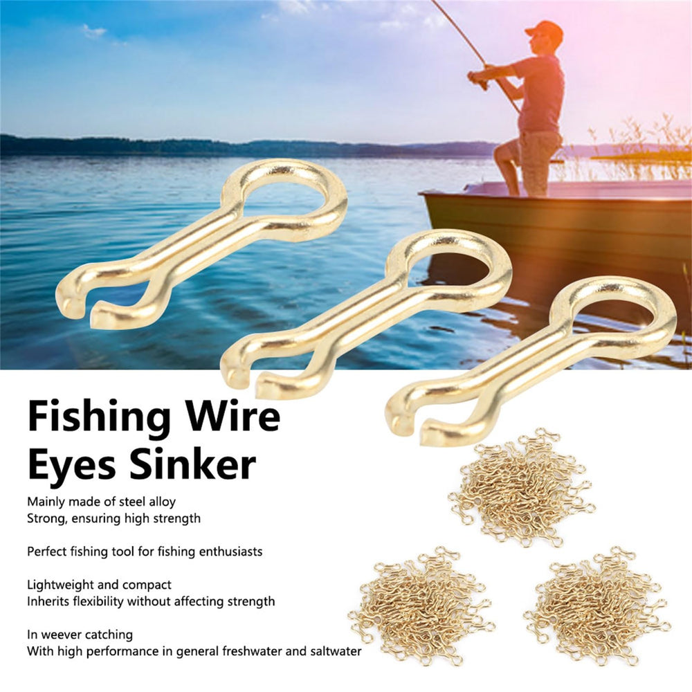 SPYMINNPOO steel alloy sinker eyelets for strong, long-lasting rigs.