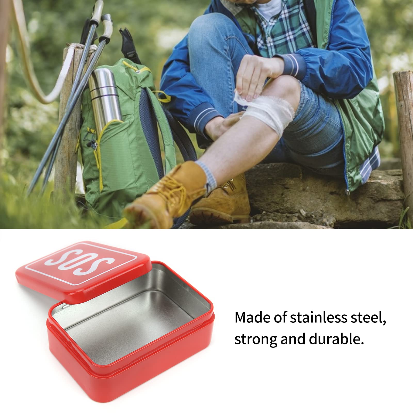 SPYMINNPOO Survival Kit Container ready in the car for on-the-go use