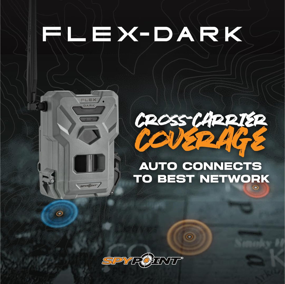 SPYPOINT Flex-Dark weather-resistant housing withstands rugged outdoor use.