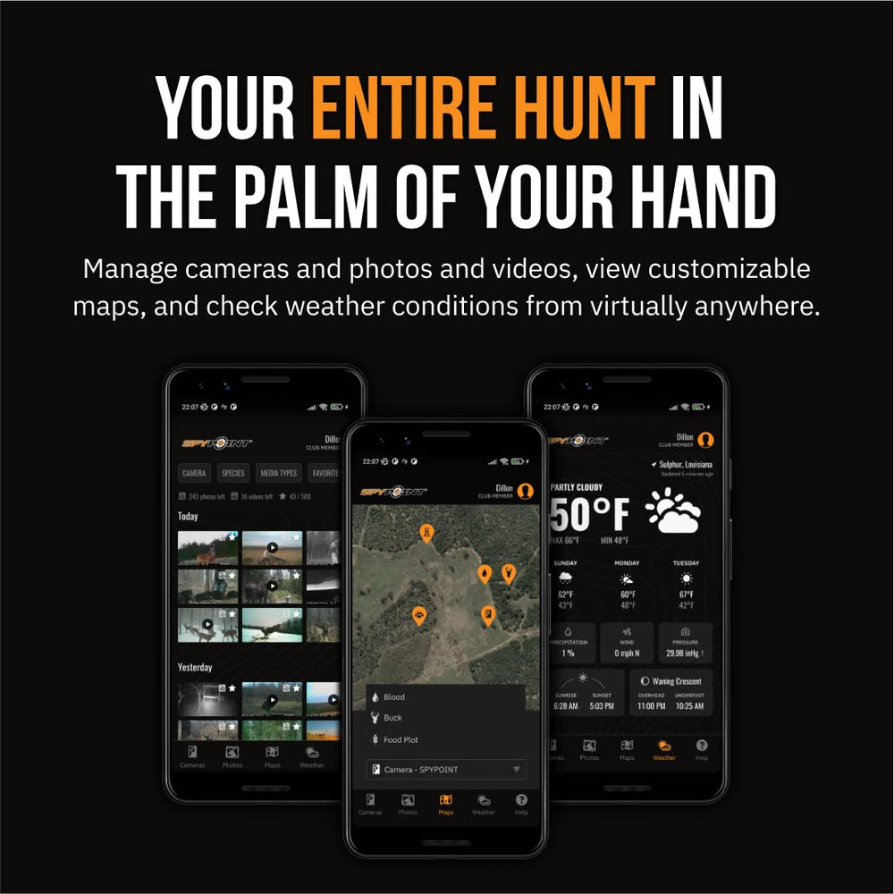 SPYPOINT Flex G-36 in-field setup demonstrates easy deployment in rugged terrain.