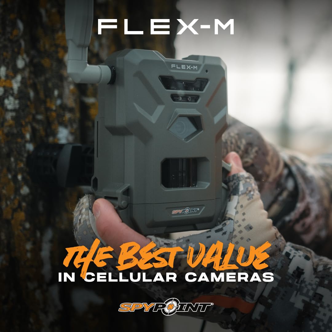SPYPOINT FLEX-M angle shot highlights easy mounting options in the field.