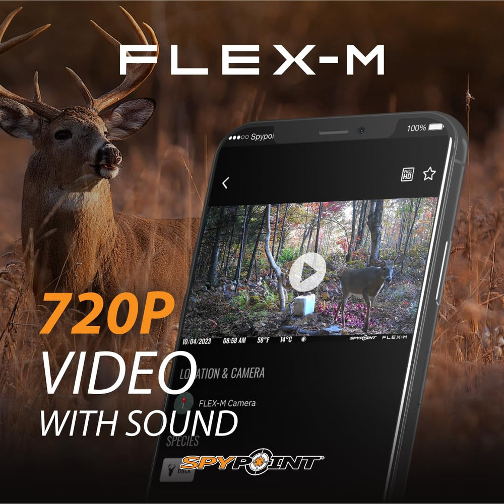 SPYPOINT Flex-M app-activation demonstrates remote control without Wi-Fi in the field.