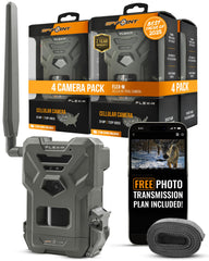 SPYPOINT Flex-M front view highlights rugged field scouting with reliable cellular connectivity.