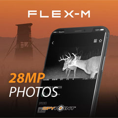SPYPOINT FLEX-M IP65 rugged housing demonstrates weather resistance.