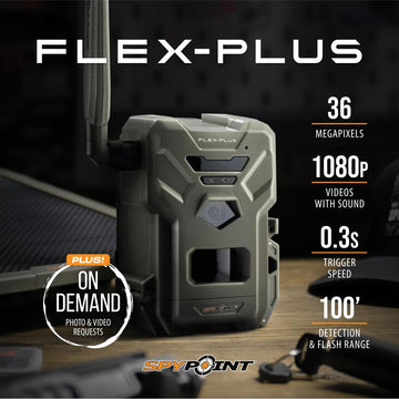 SPYPOINT Flex-Plus instant mode illustrates on-demand high-def captures via app.